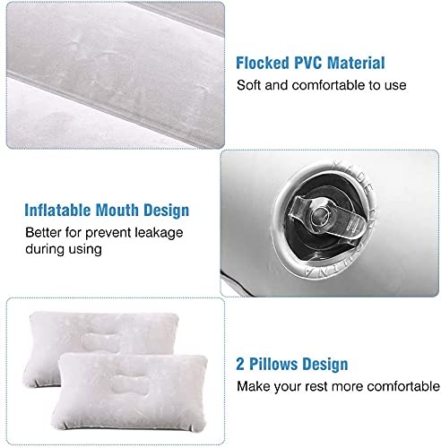 Thickened Portable Inflatable Car Back Seat Air Mattress Pump Sleep Camp Bed gallery