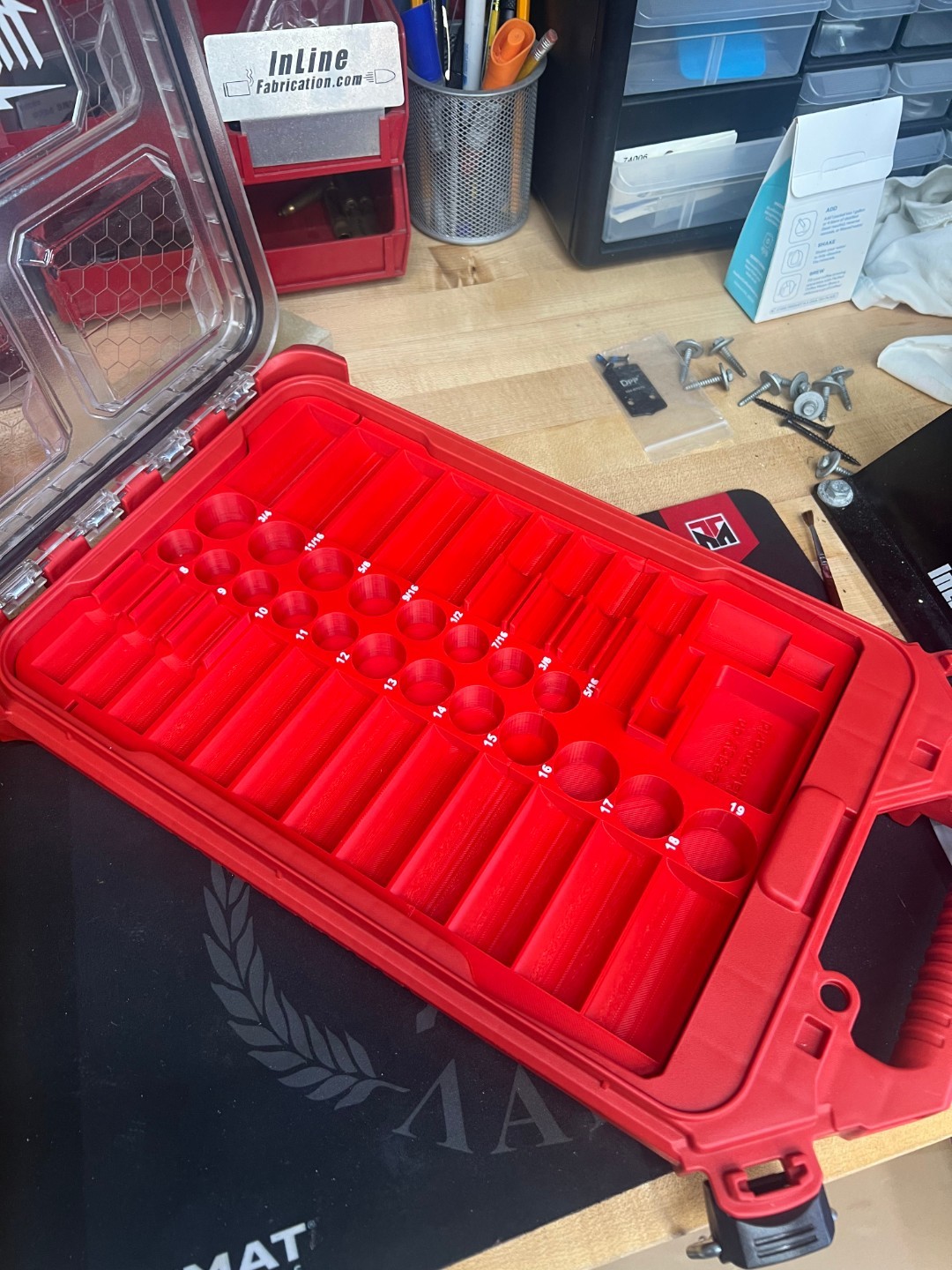 Milwaukee 3/8in 43PC Impact Socket Packout Insert – (Insert Tray only) gallery