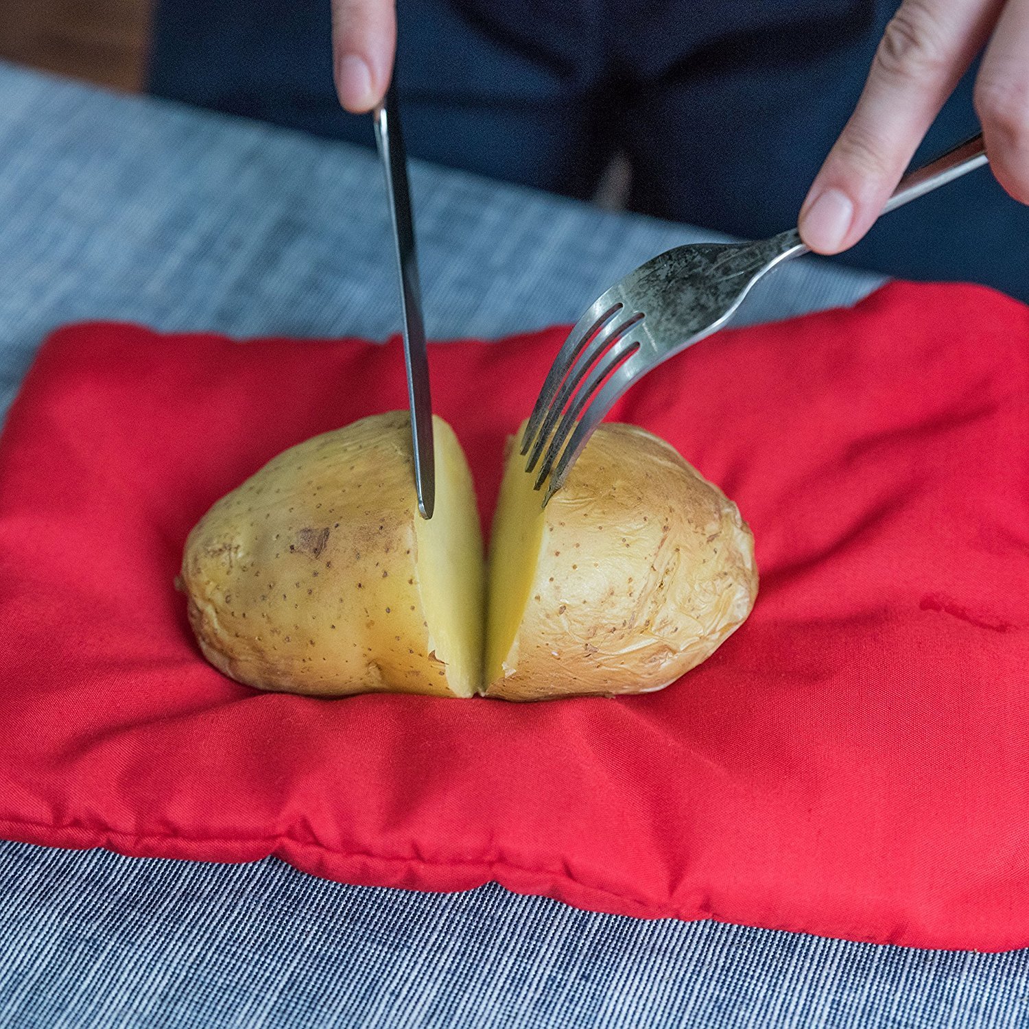2 Pack New Potato Microwave Cooker Bags 4 Minutes Fast Quick Reusable Washable gallery