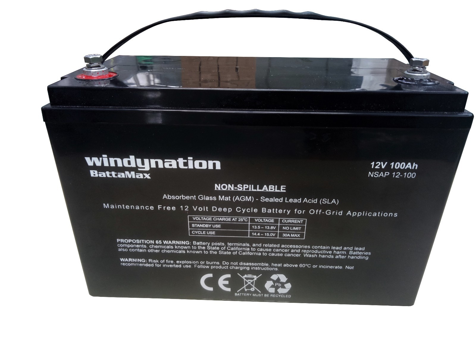AGM Deep Cycle Battery Bank 12V 24V 48V Off Grid Solar Wind 100AH to 1000AH gallery