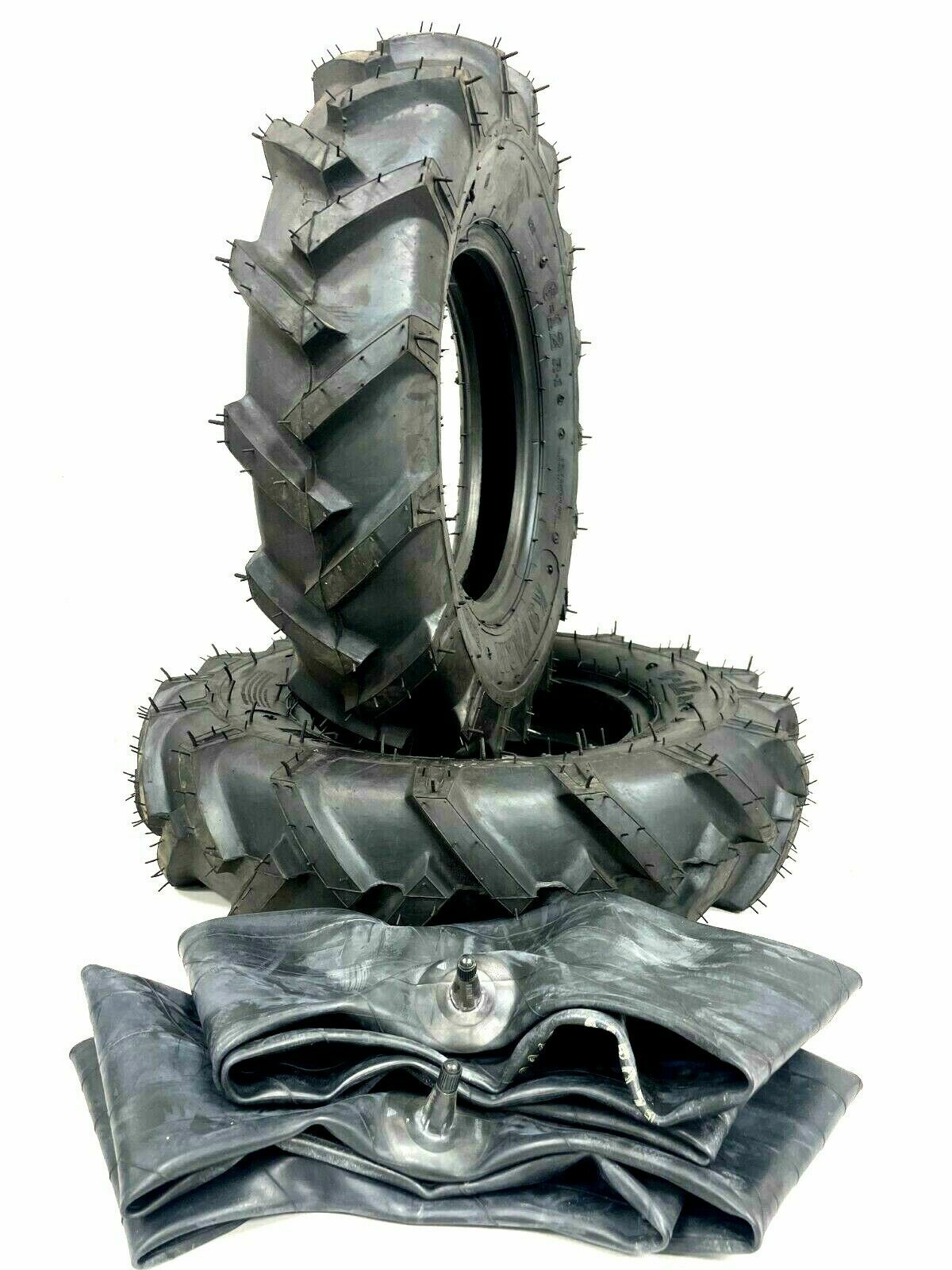Two 6-12 6x12 R 1 Bar Lug Wtubes Tractor Climb Tires Heavy Duty Grip Mud gallery