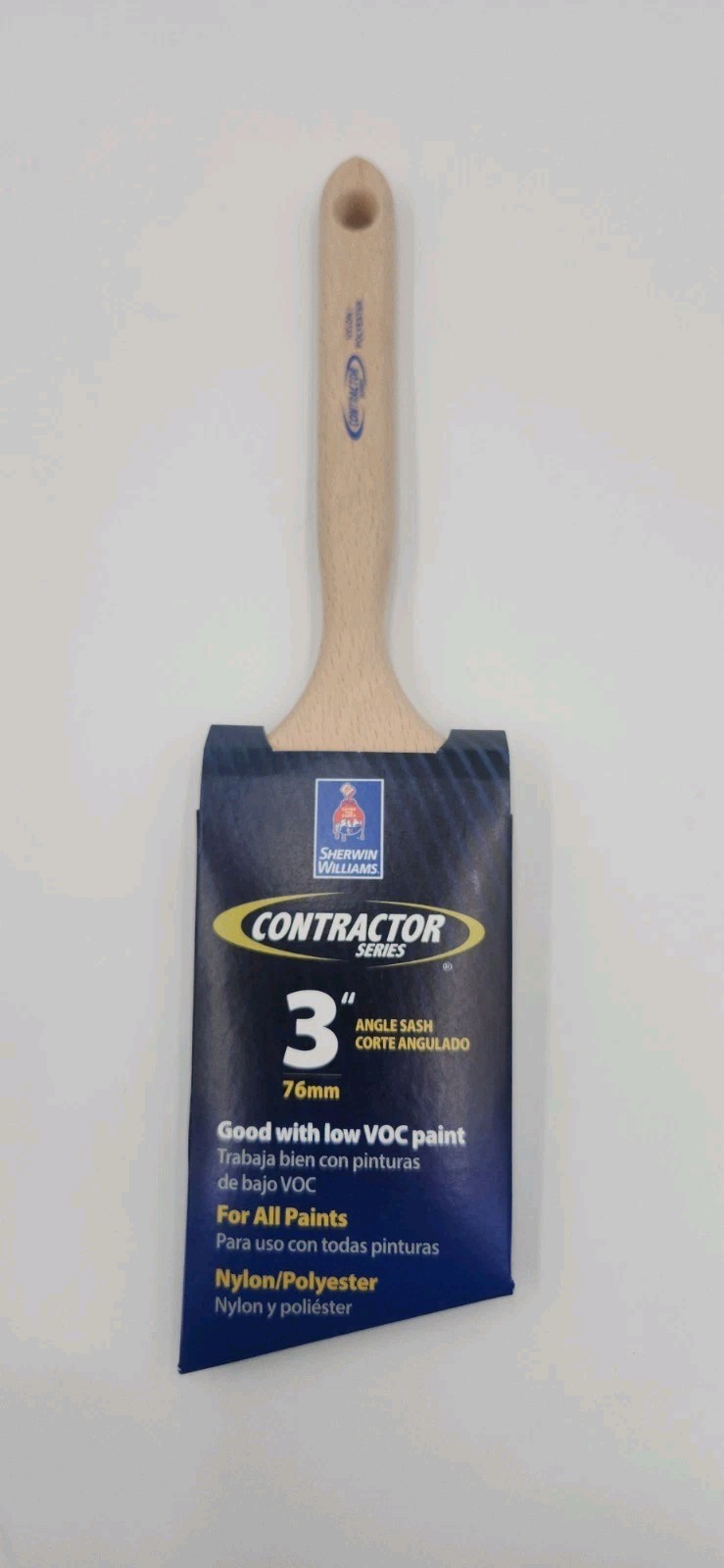 Sherwin-Williams Contractor series 3" Nylon/Polyester Angle LATEX Paint Brush gallery