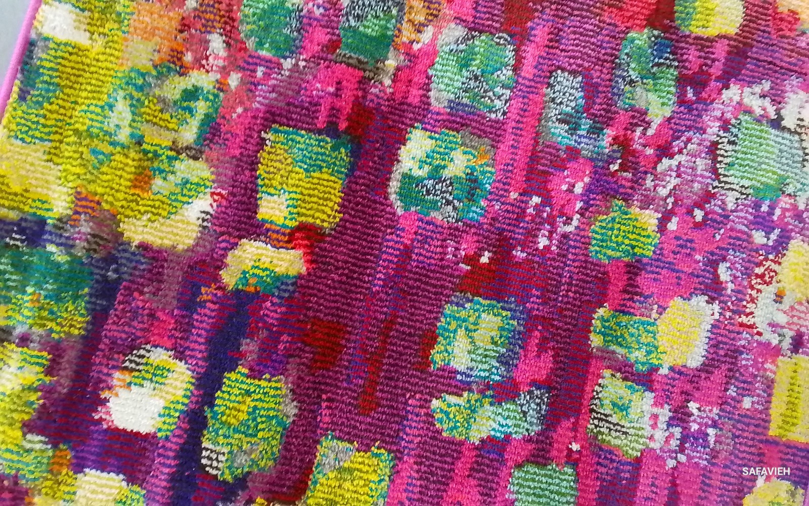 PINK / MULTI 6'-7" x 9'-2" Back Stain Rug, Reduced Price 1172785135 MNC225D-6 gallery