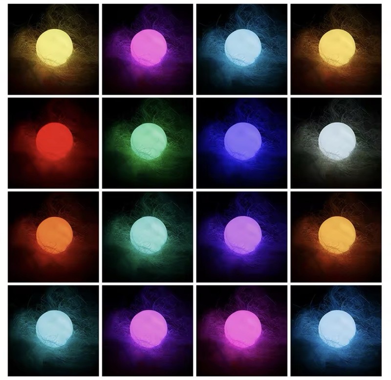 6 PACK LED Inflatable Pool Floating Balls Glow Waterproof Beach Party Lights gallery