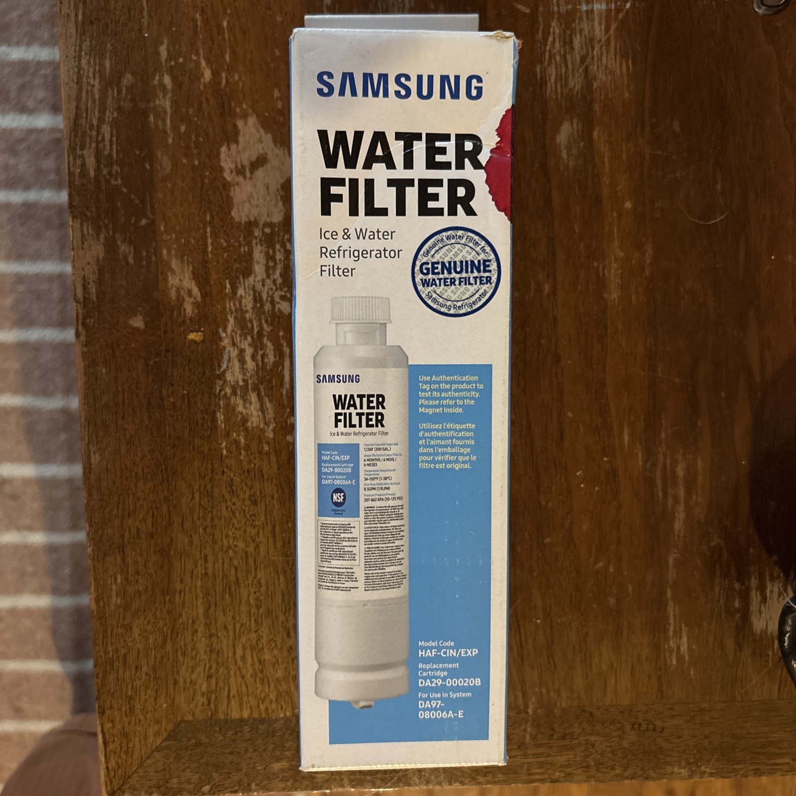 Genuine Samsung DA29-00020B HAF-CIN/EXP Refrigerator Water Filter (New) gallery