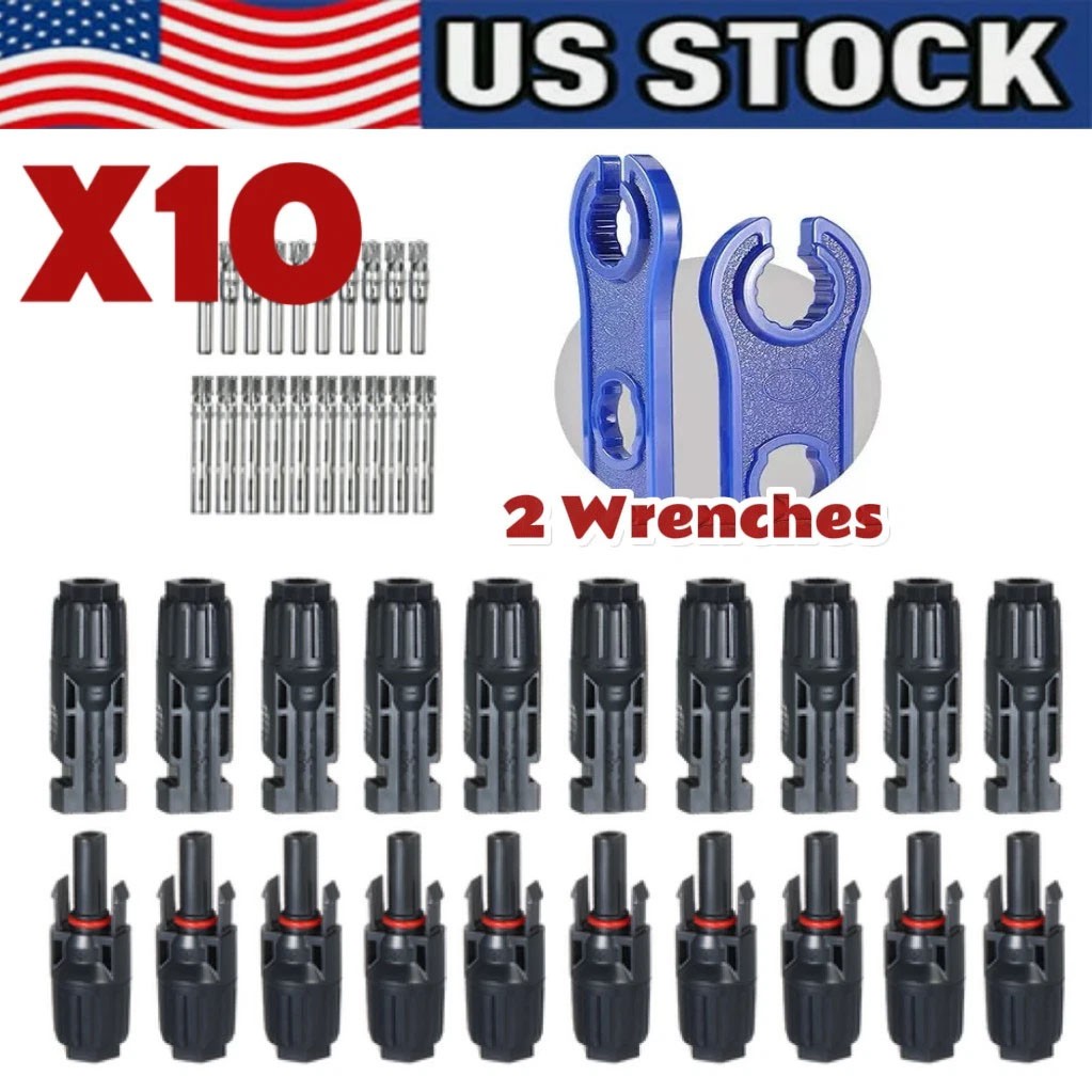 10Set Male Female Wire Cable Connector Set Solar Panel Waterproof Connector gallery