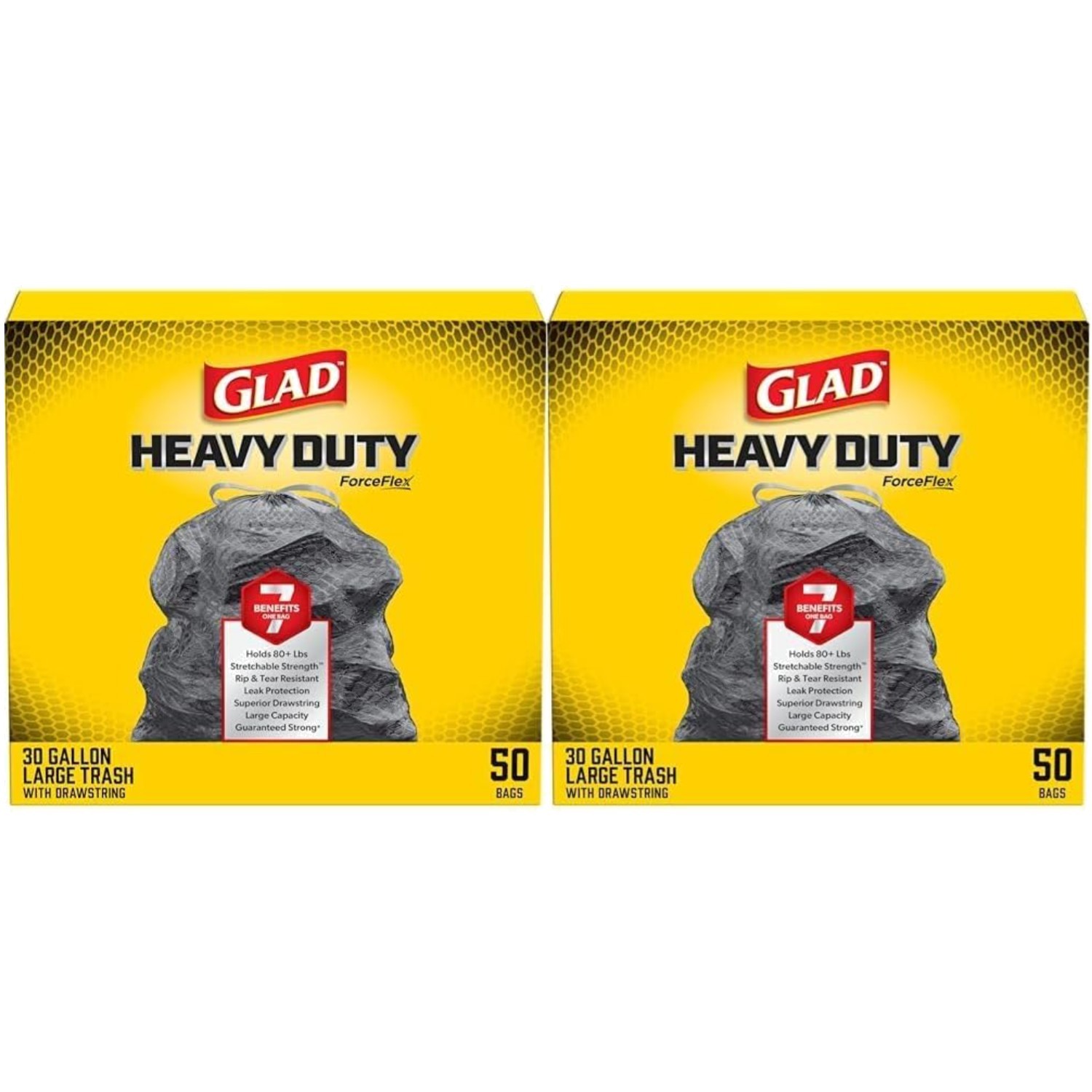 Stretchable ForceFlex Large Trash Bags, 30 Gallon - 100 Ct gallery