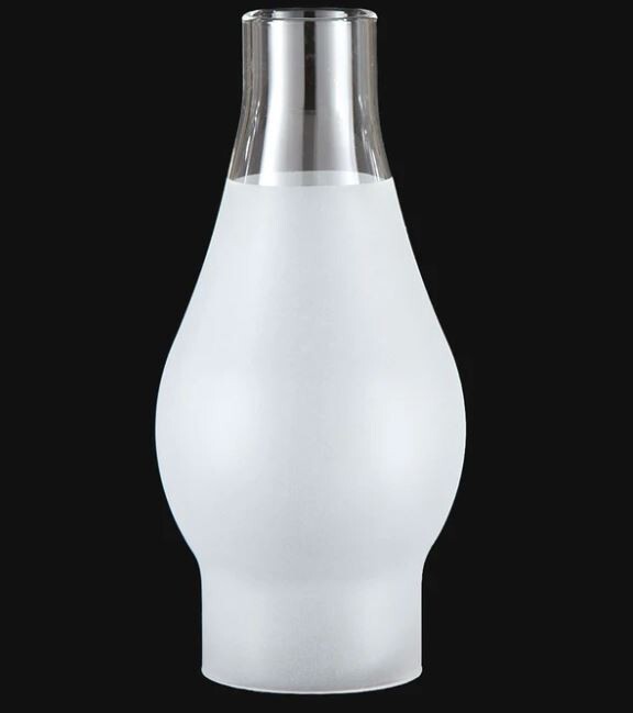 7.75" x 2.5" Fitter GLASS Replacement Frosted CHIMNEY Shade CORNING NEW 845302 gallery