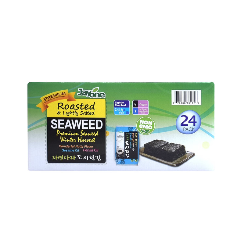 Jayone Roasted & Lightly Salted Seaweed (0.17 oz. bags, 24 ct.) FREE SHIPPING gallery