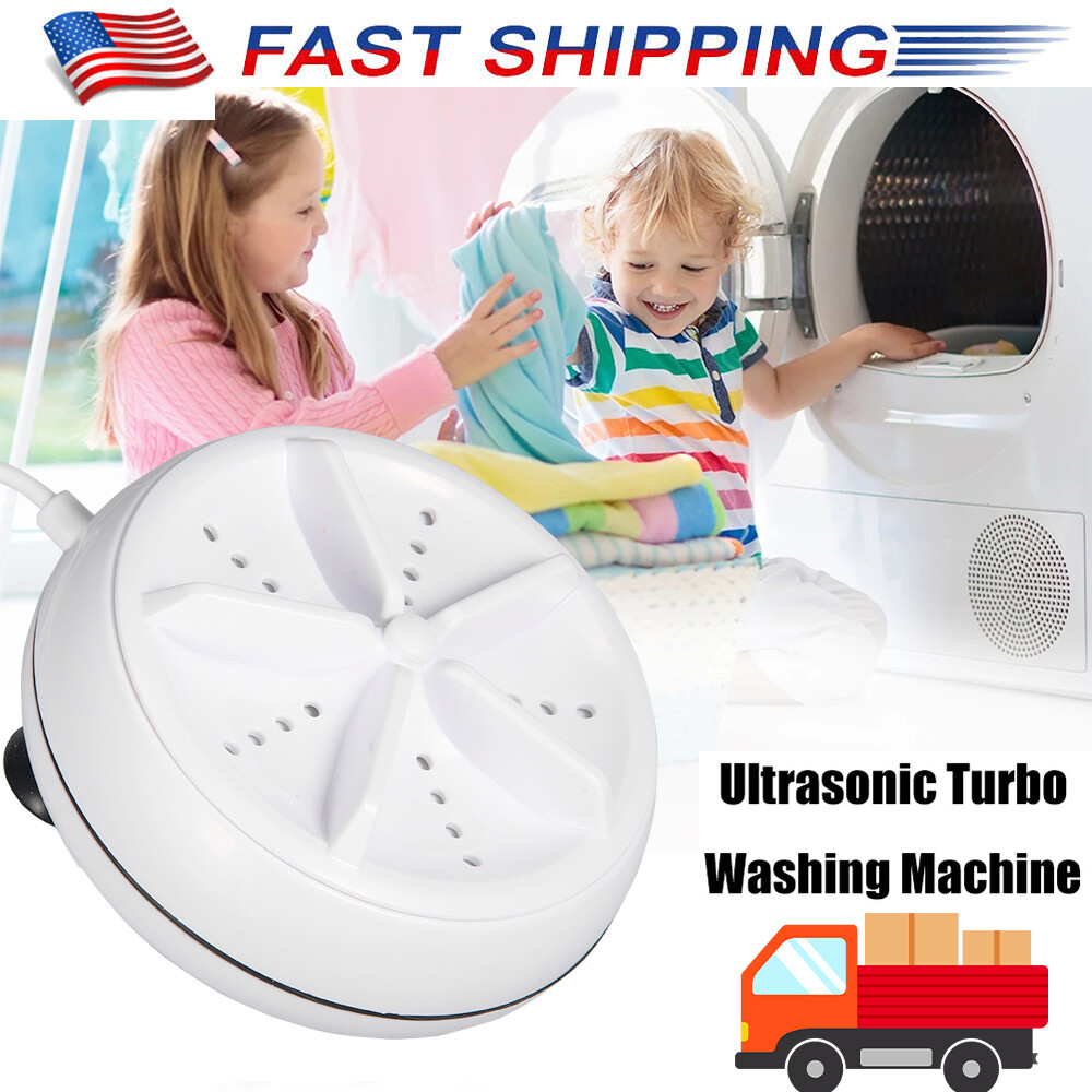 USB Mini Washing Machine Ultrasonic Turbo Rotating Clothes Washer gallery