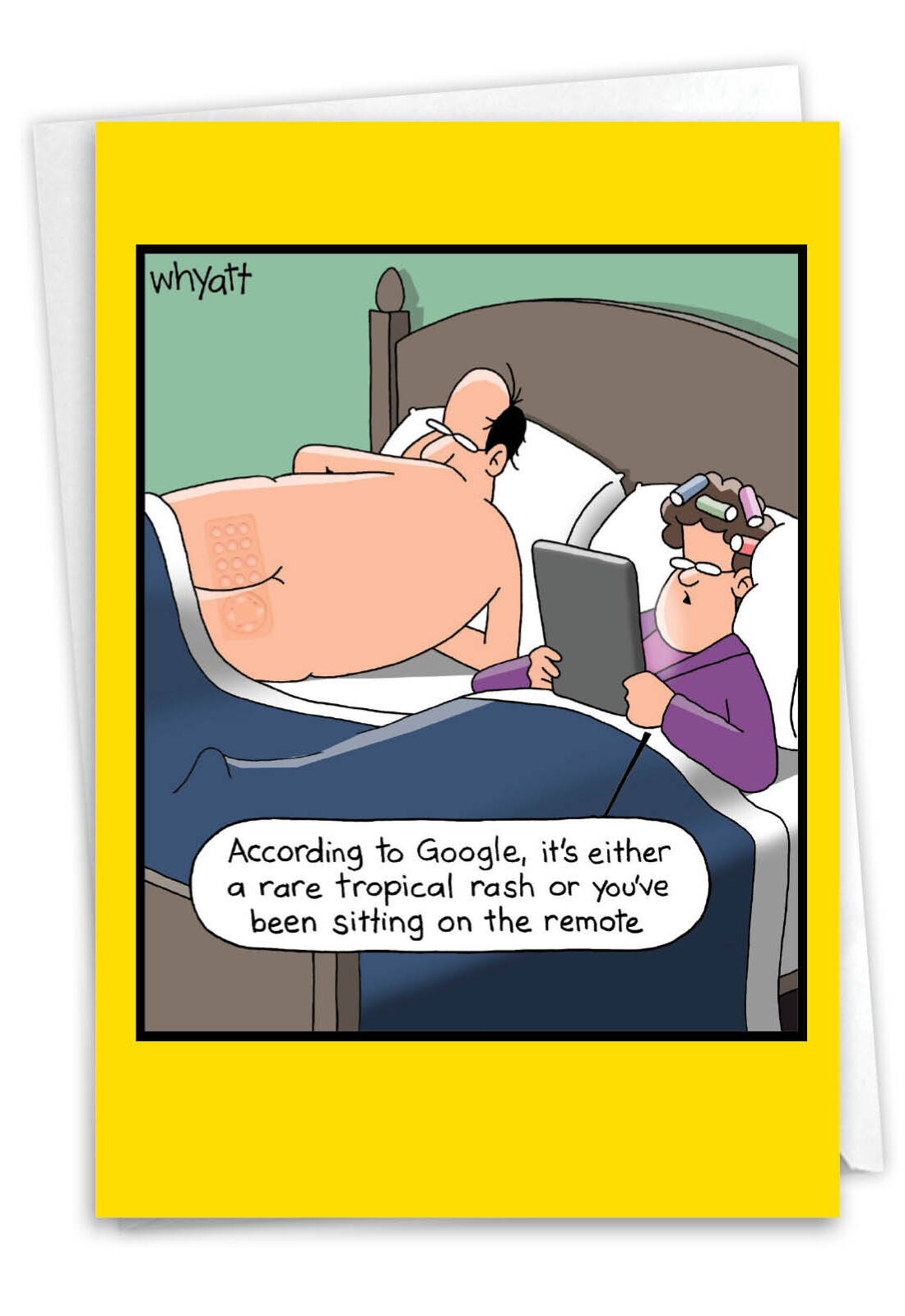 1 Funny Anniversary Card with Envelope - Remote Rash C7013ANG gallery