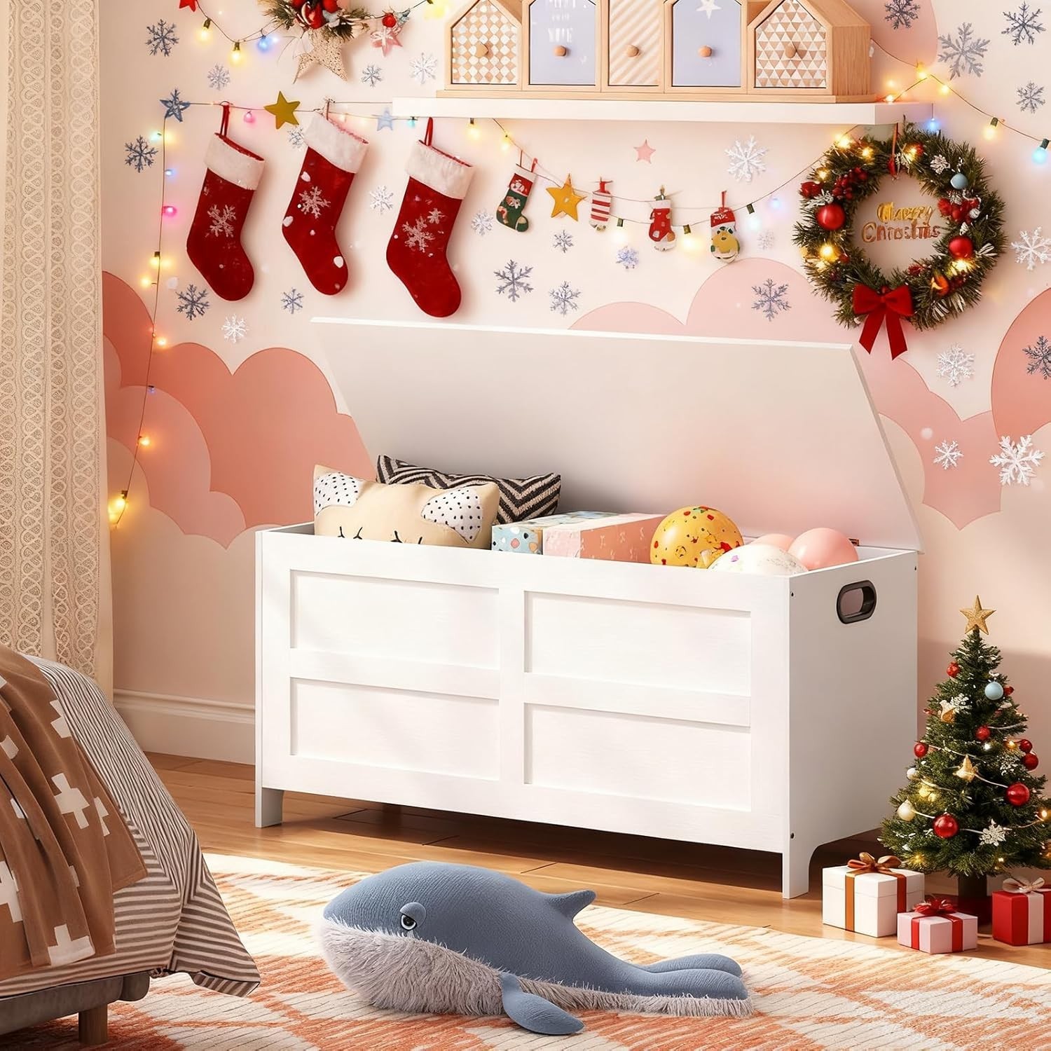 Storage Chest 39.4” Toy Chest Entryway Storage Trunk Storage Bench gallery