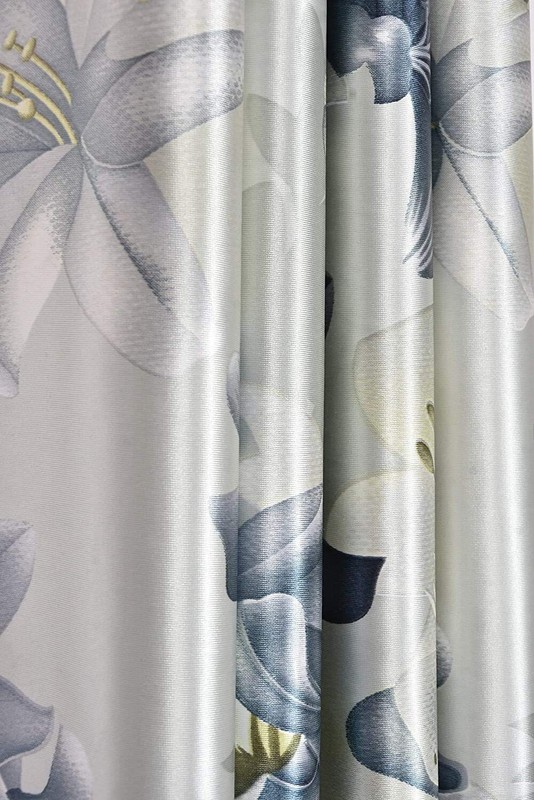 New 2 Piece Eyelet Polyester Door Curtain Set - 7 feet gallery