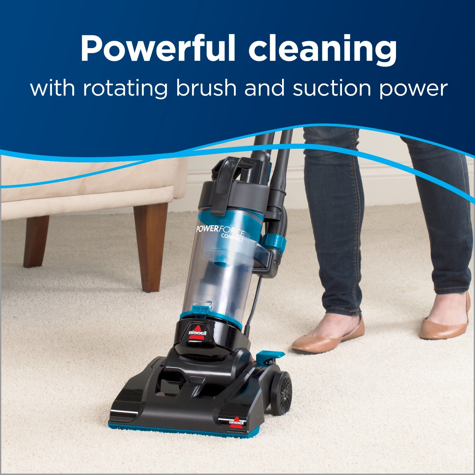 HOT SALE! BISSELL PowerForce Compact Bagless Vacuum Cleaner - Lightweight gallery