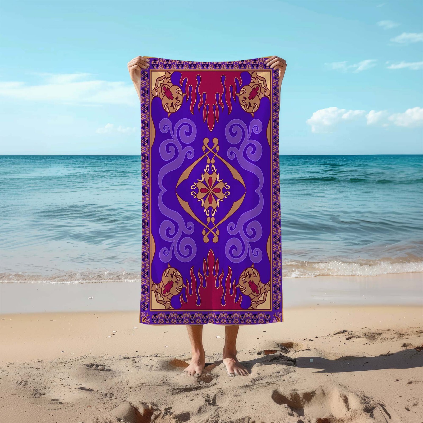 Alaaddin Magic Beach Towel, Aladdin Flying Towel gallery