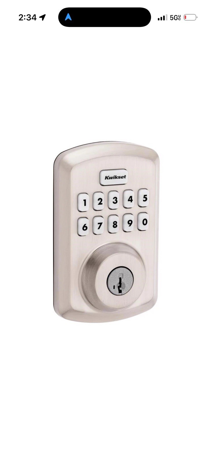 Kwikset Powerbolt 250 10-Button Keypad Satin Nickel Transitional Electronic gallery