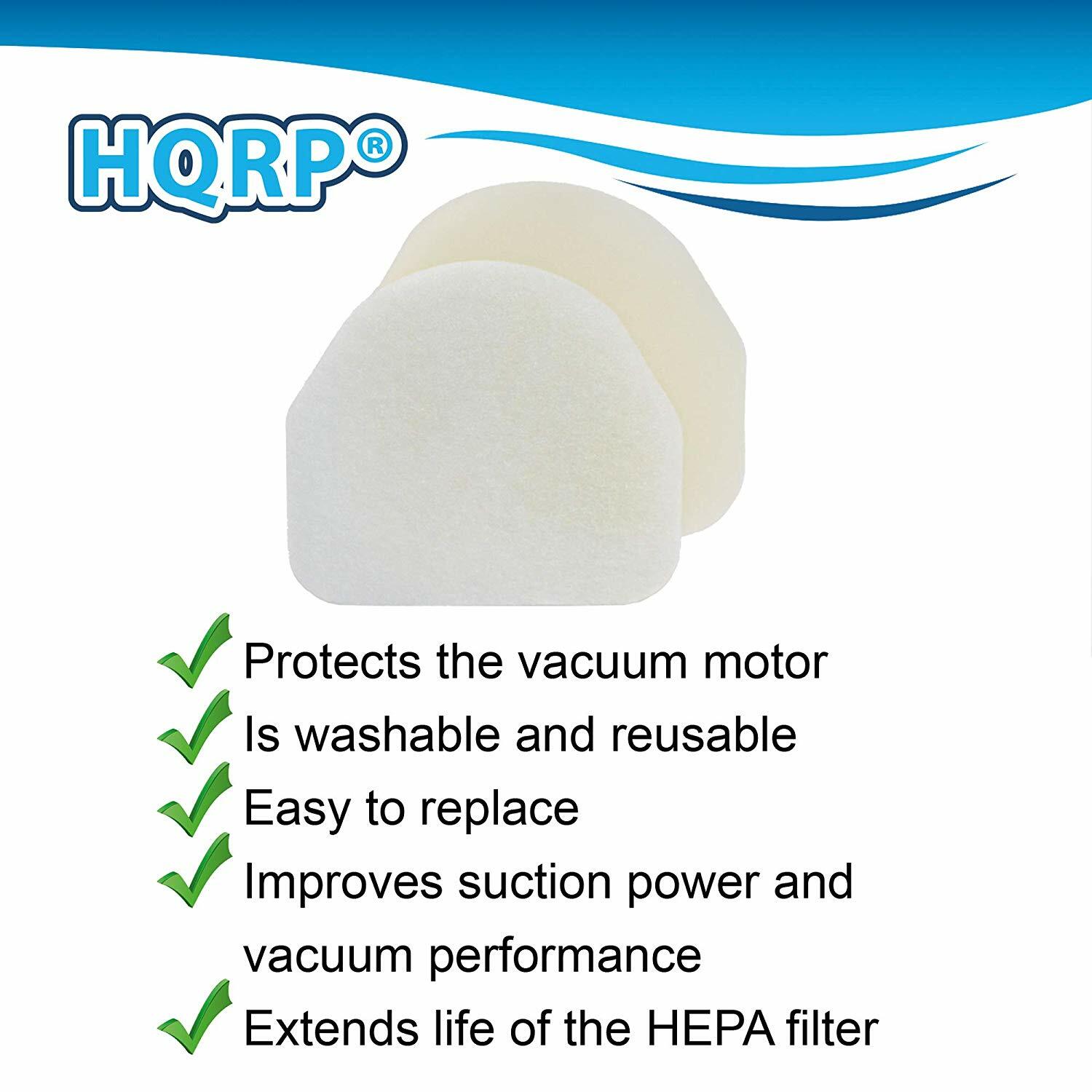 2-Pack HQRP Foam & Felt Filter Kit for Shark DuoClean Navigator Rotator Rocket gallery