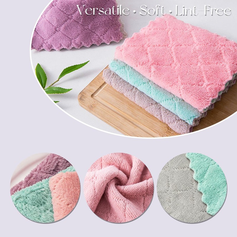 Microfiber Cleaning Cloths - Super Absorbent, Streak-& Lint-Towels for Glass,... gallery