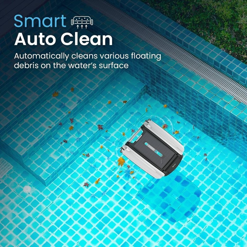 Betta SE Solar Powered Automatic Robotic Pool Surface Skimmer Cleaner with 24/7 gallery