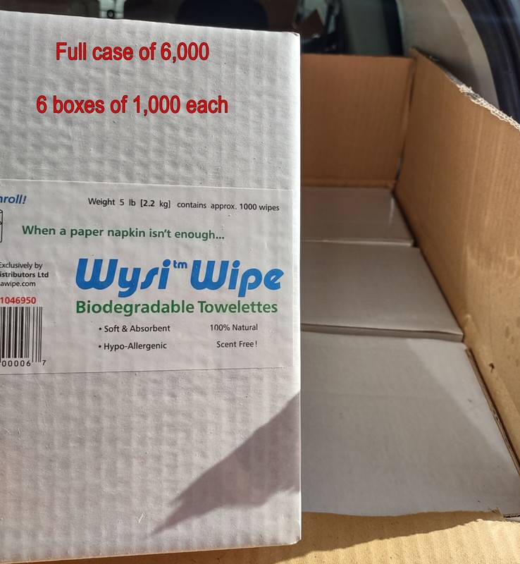 WYSI Multi-Purpose Expandable Wipes Add Water CASE 6,000 Compressed Tablets NEW gallery