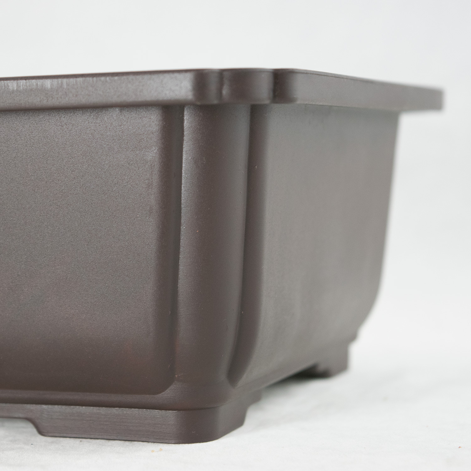 Rectangular Plastic Bonsai / Succulent Pot 10.5"x 7.75"x 3.5" - Dark Brown gallery