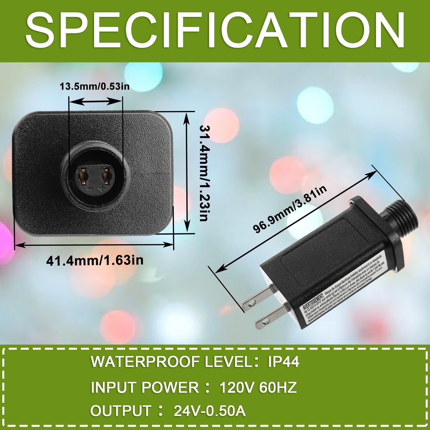 LED Transformer 24V 12W Class 2 Power Supply Adapter IP44 Low Voltage Driver gallery