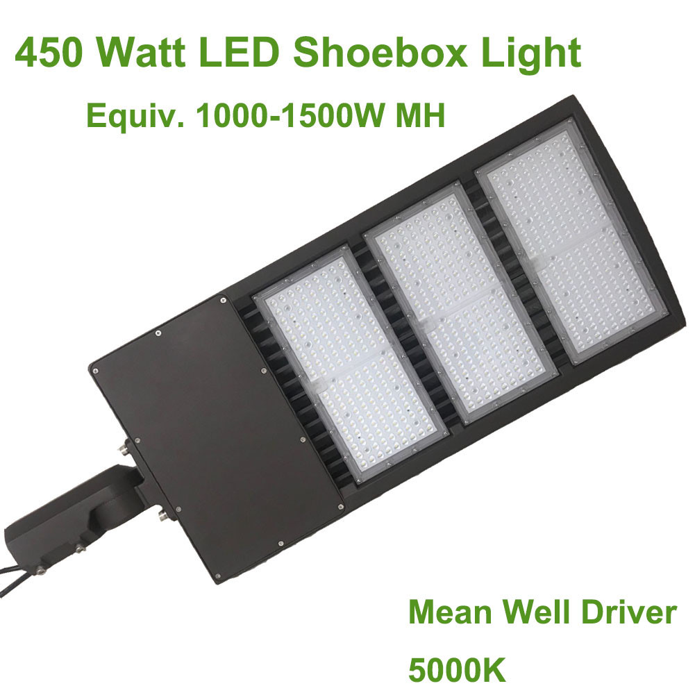 61000LM 480V 450W LED Shoebox Lights Replace 1000W-1500W MH/HPS Pole Lights gallery