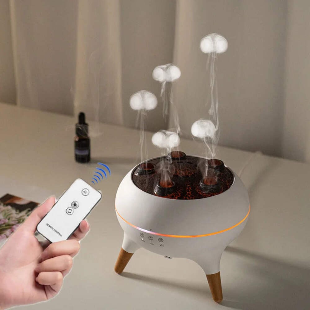 Dynamic Jellyfish Air Humidifier 250ml Essential Oil Diffuser Remote Control Bed gallery