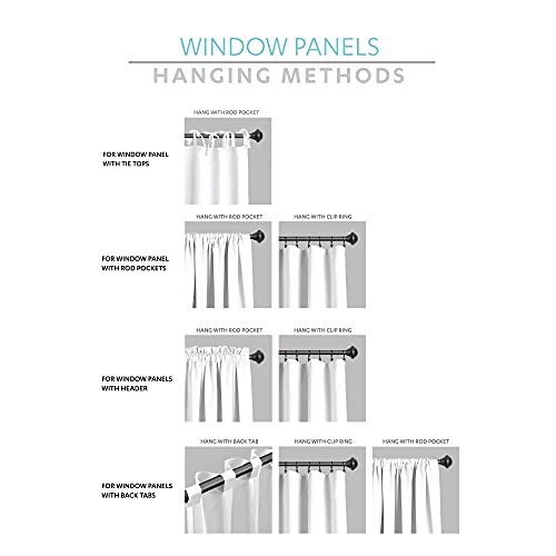 Button Farmhouse Valance Curtians 52"W x 18"L - 18"W x 52"L (Pack of 1) Linen gallery