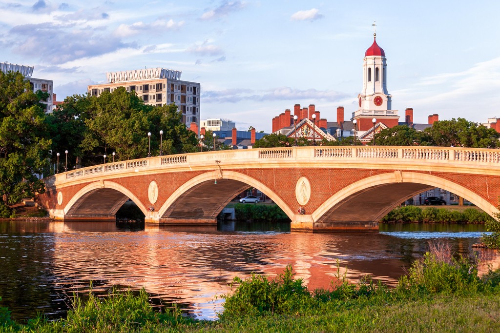 John W Weeks Bridge Footbridge Cambridge Photo Art Print Poster 18x12 gallery