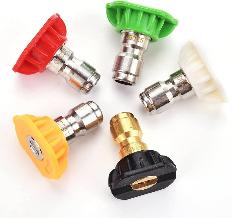 Versatile 5-Pack Pressure Washer Spray Nozzle Tips - 4000 PSI, Multiple Angles gallery