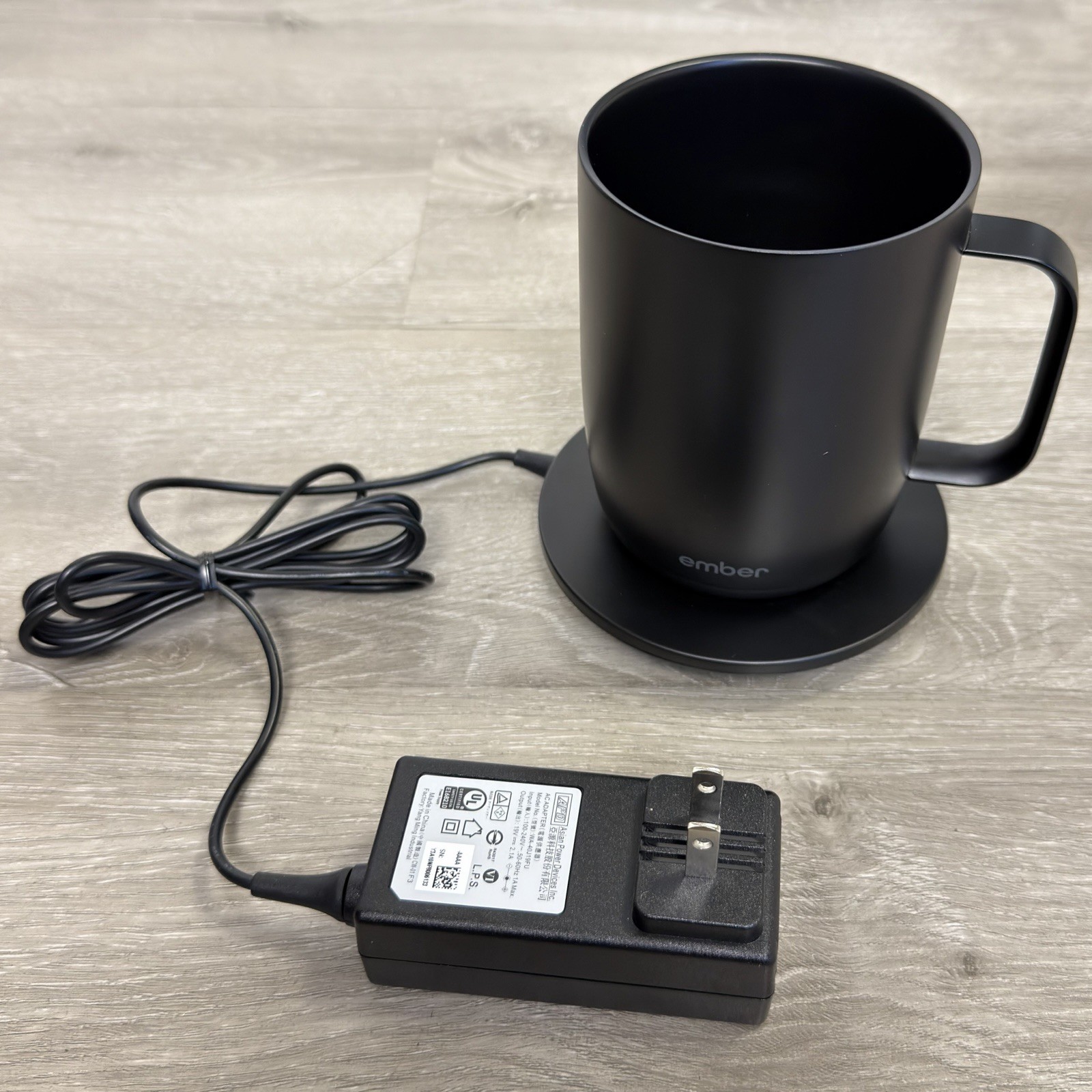 Tested Ember Heated Smart Black Mug 2 CM19P 14oz Cup - Great Condition gallery