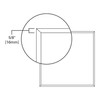 Metalux Gpt Series Prismatic Led Panel 39W 2 X 4' 5000 Lumen gallery