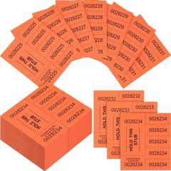 504 Sheets 5 Bid Raffle Ticket with Different Numbers Per Sheet Chinese Aucti…