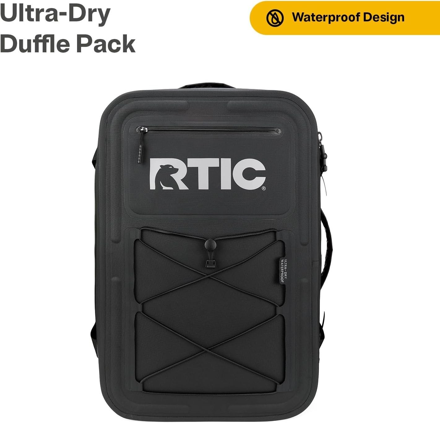 RTICUltra Dry Duffle Pack,Waterproof Outdoor Backpack FloatingBag,Black&Graphite 2