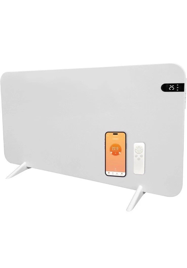 Konighaus 800W Smart Heater Dual Use Wall Mobile WiFi Remote Control White gallery
