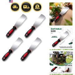 Lawn Mower Deck Scraper 4 Pack Stainless Steel Heavy Duty Scraper Tool