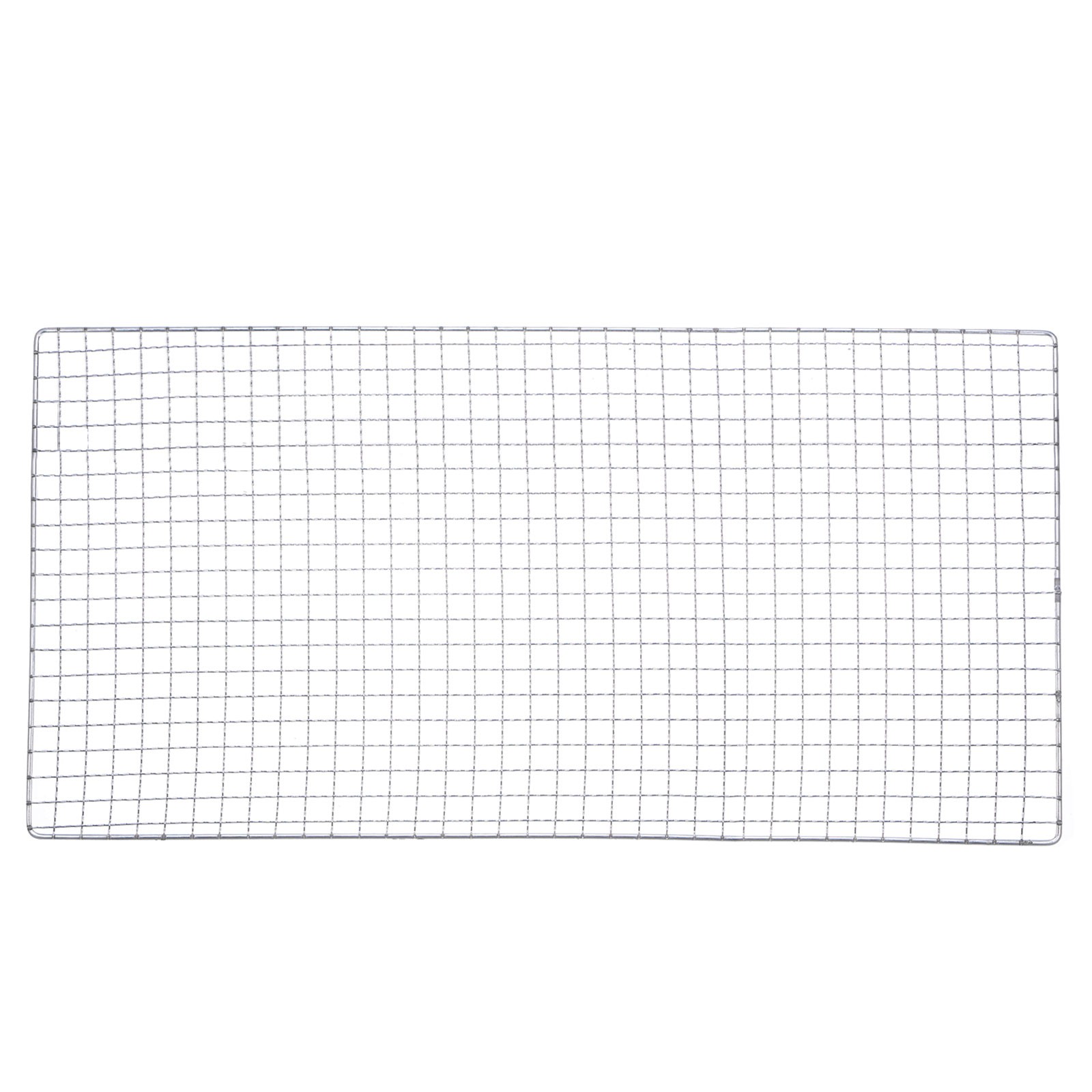 Square BBQ Grill Net 29.5x60cm Electroplated Stainless Steel Barbecue Mesh Mat gallery