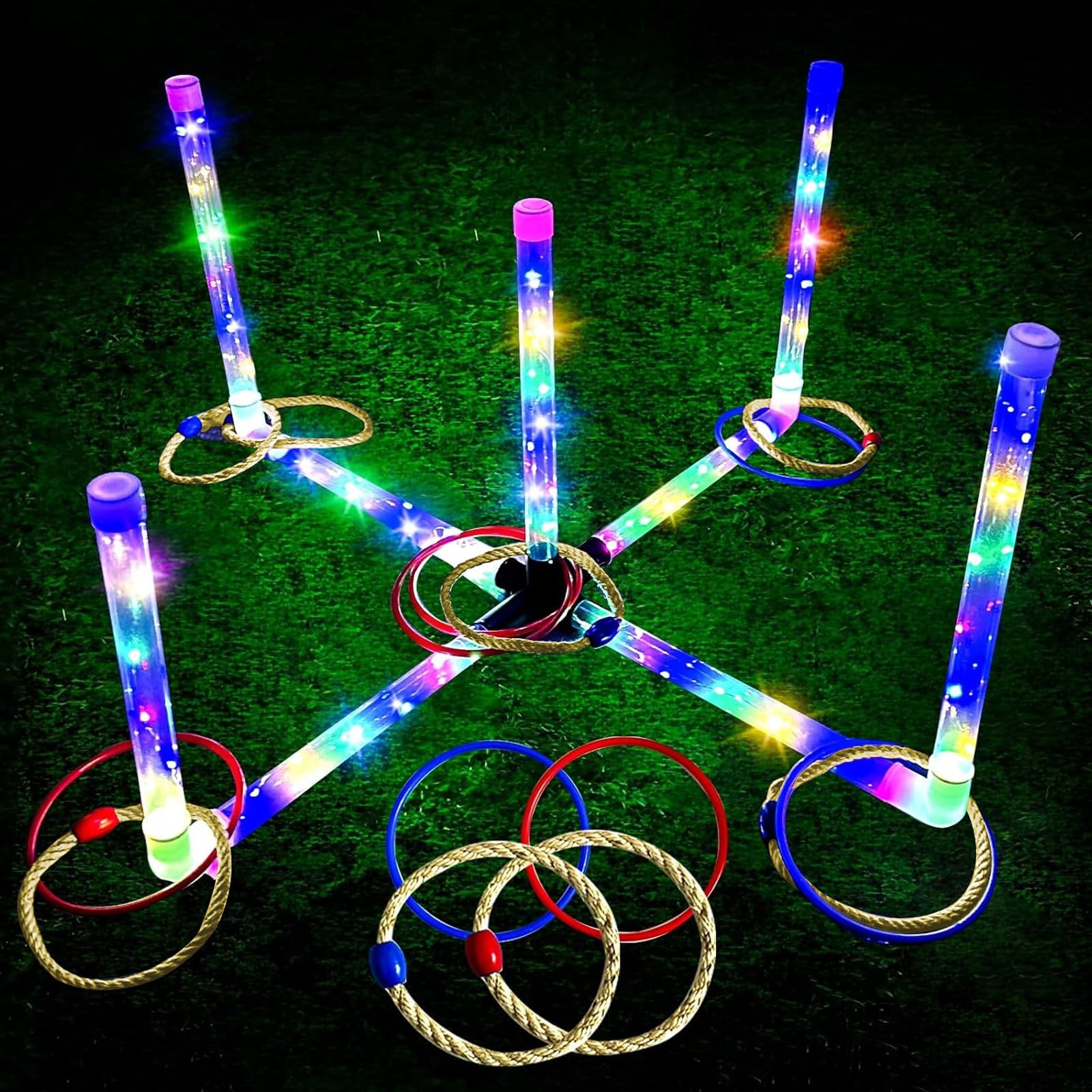 Outdoor Ring Toss Game, Upgraded 15-Inch Backyard and Lawn Games for Adults &... gallery