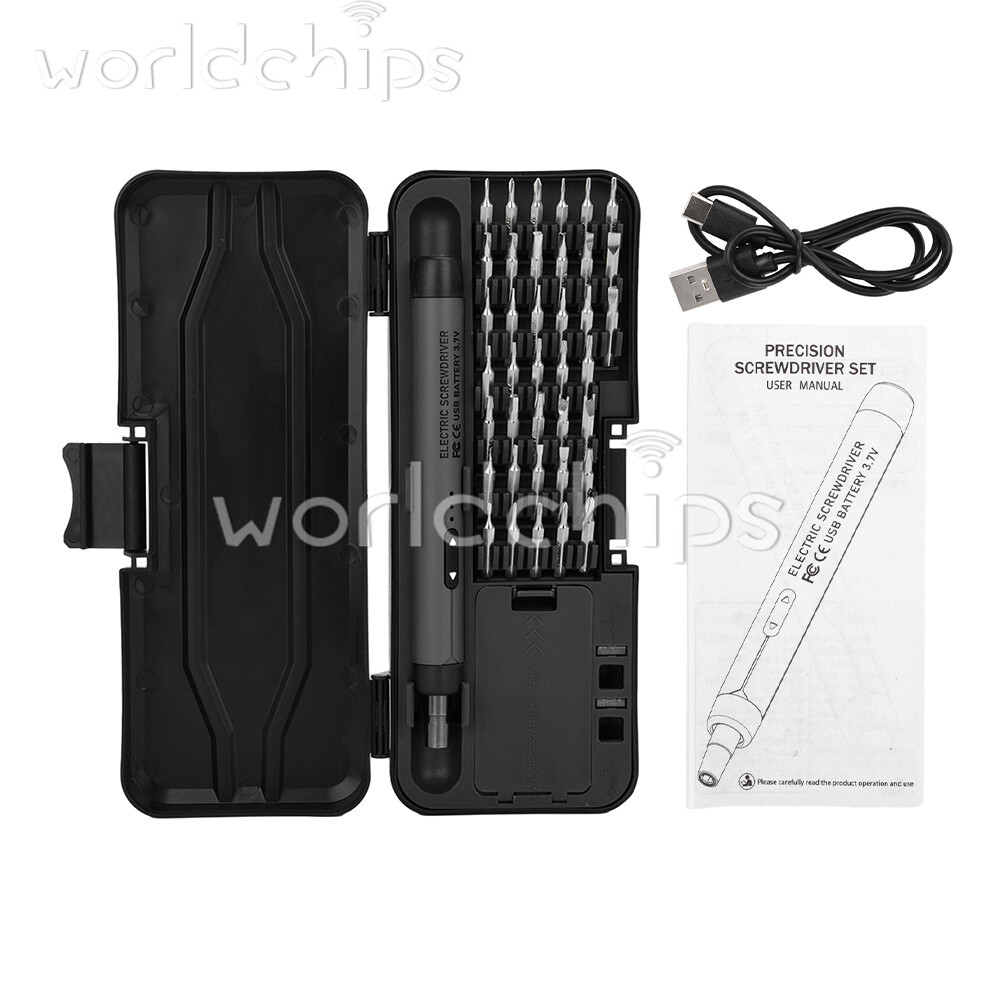 46in1 Mini Precision Electric Screwdriver Set Rechargeable Cordless Screwdriver gallery