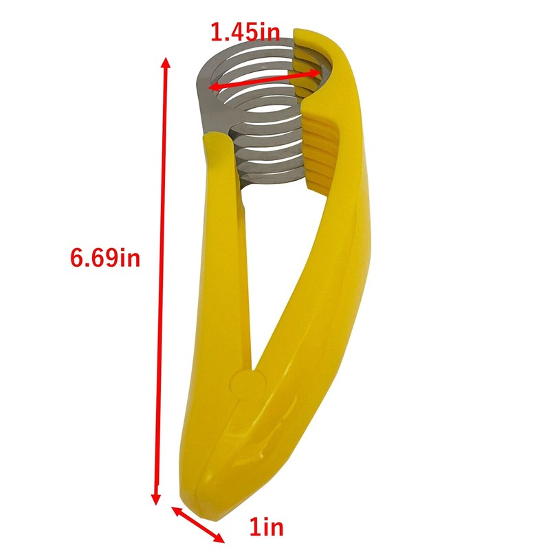 5 Slice Banana Slicer PP+Stainless Fruit Vegetable Salad Cutter Kitchen Tools gallery