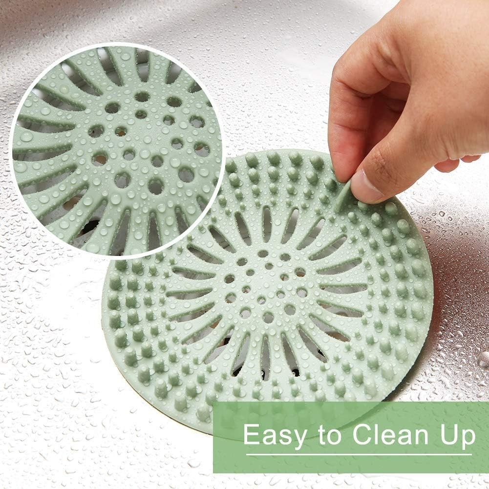 5 pack Rubber Bathroom Kitchen Sink Drain Strainers, Tub Shower Hair Catcher gallery