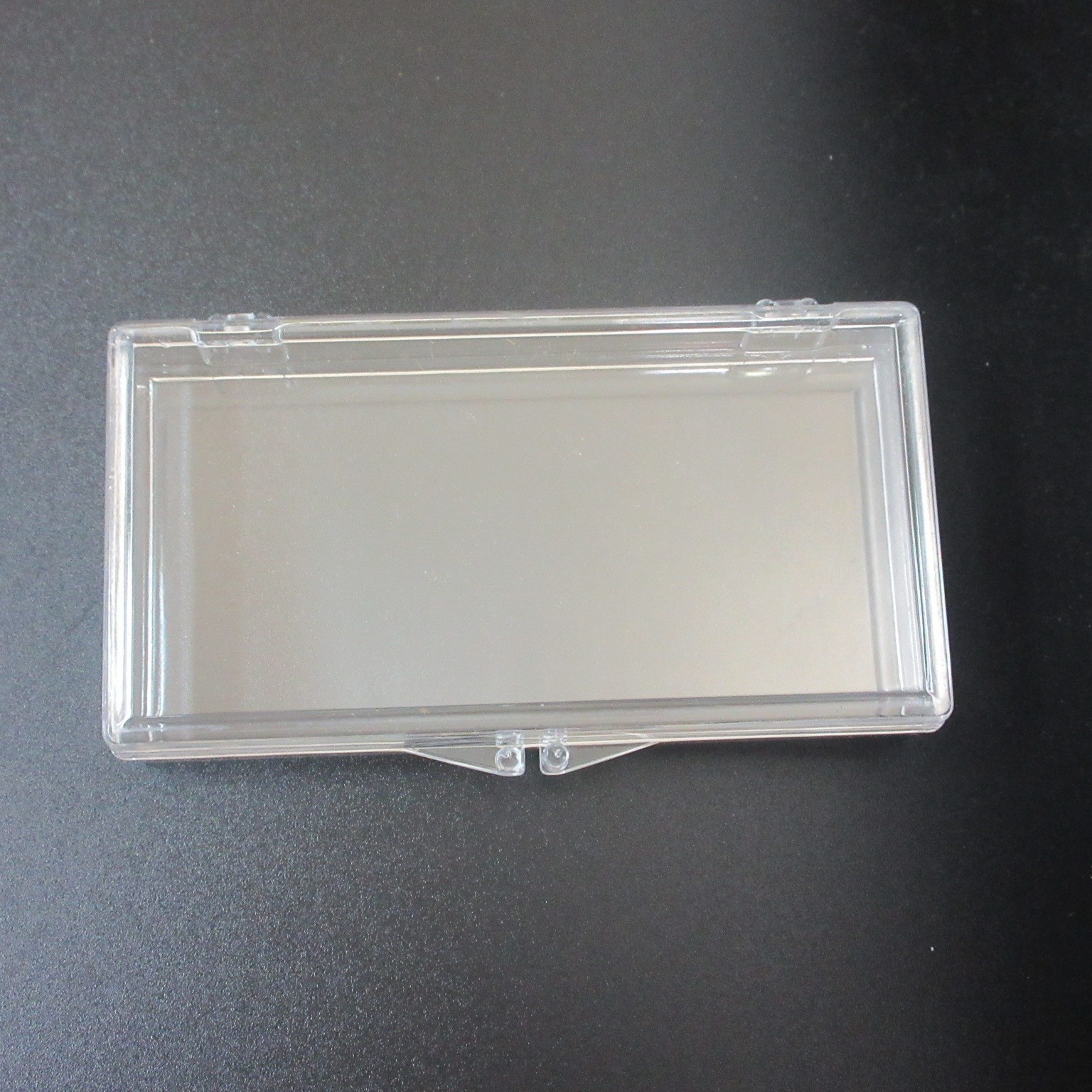 10 LOT Small Hinged Lid Clear Plastic Boxes Lid Art Jewelry gallery