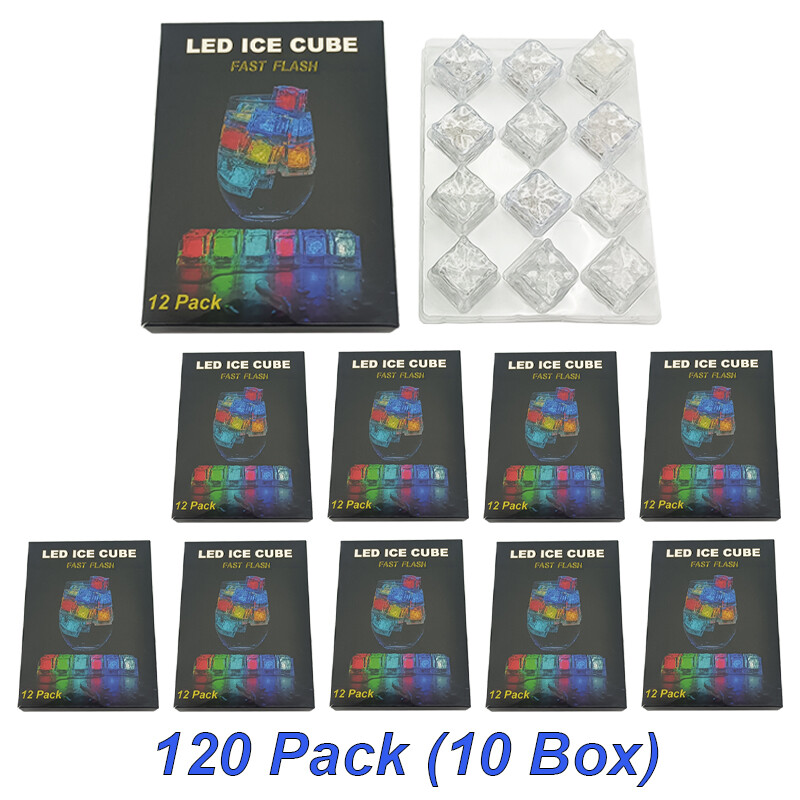 120Pcs ICE CUBES LED light up Multicolor sensor liquid for drinks/parties gallery