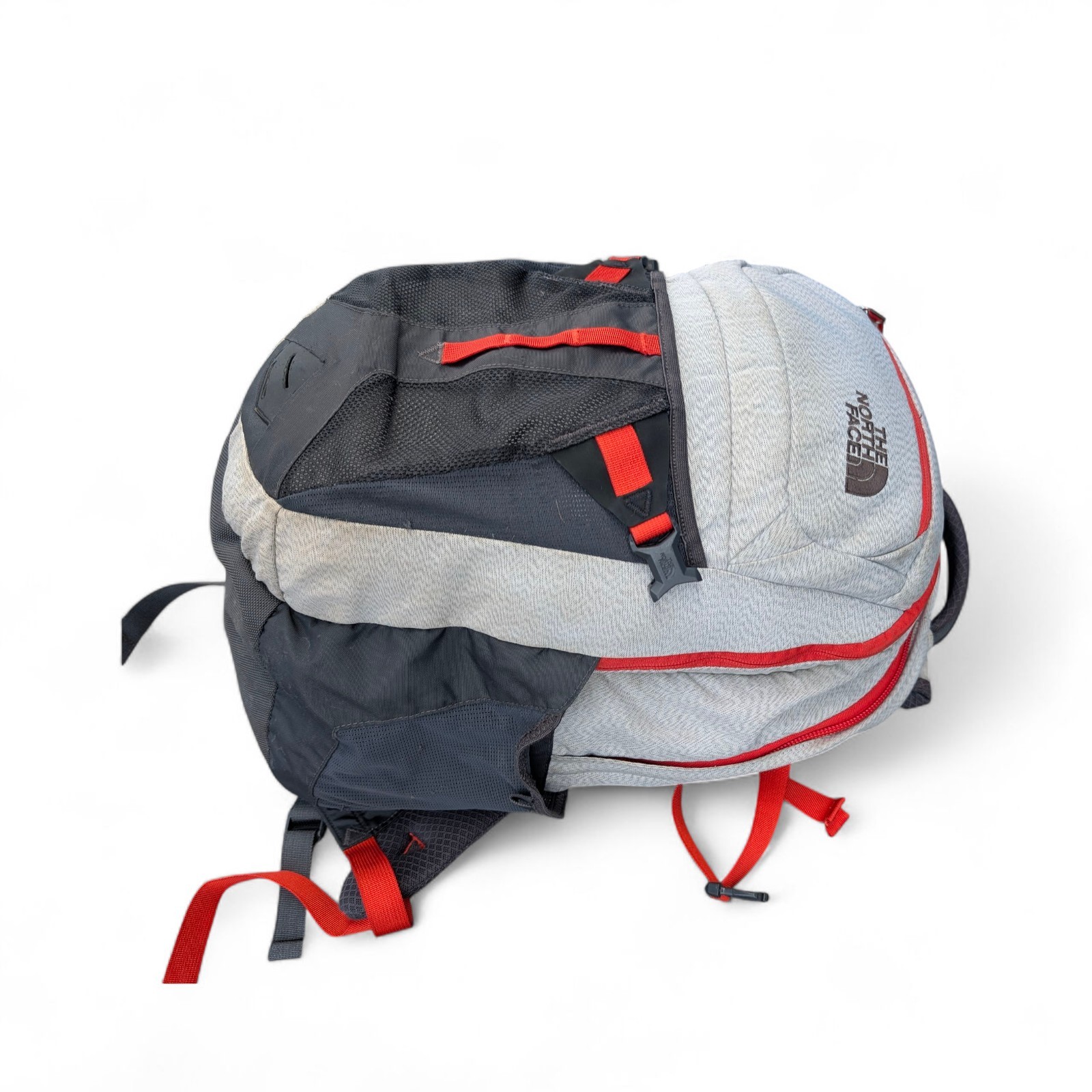 The North Face Recon Backpack - Gray/Black/Red - Used 3