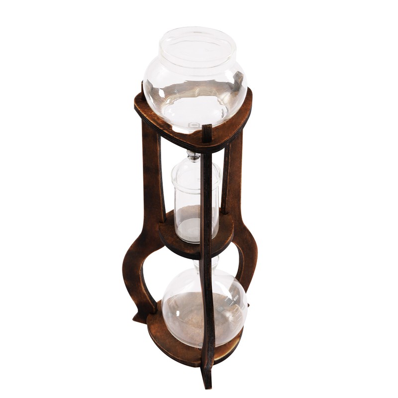 Cold Brew Iced Coffee Drip Tower Coffee Maker Wooden for 6-8 Cups Coffee 600ml gallery