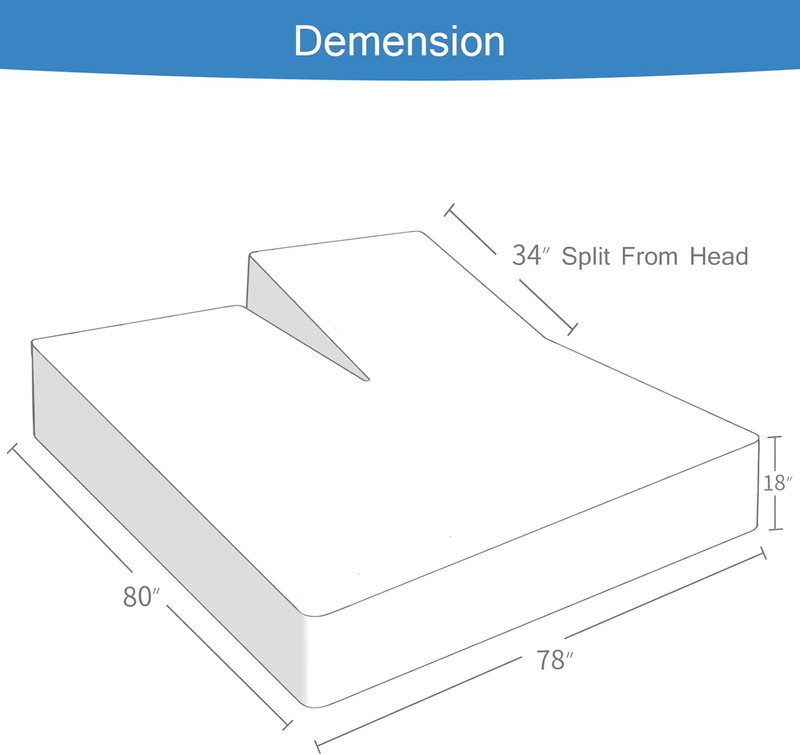 Split Top King Sheets Only, Head King Sheet for 34" Top Split from Head Adjustab gallery