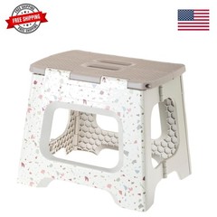 Compact Folding Step Stool – 10-1/2 Inch Foldable Step Stool for Adults, Ligh…