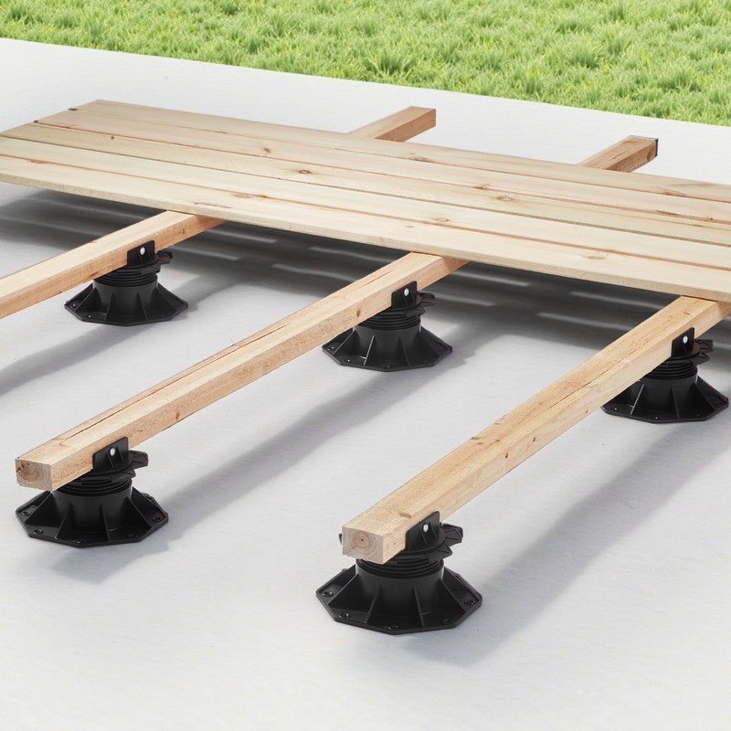 VEVOR 24 Pack Deck Support Pedestal Deck Foundation Base Adjustable 2.36"-5.31" gallery