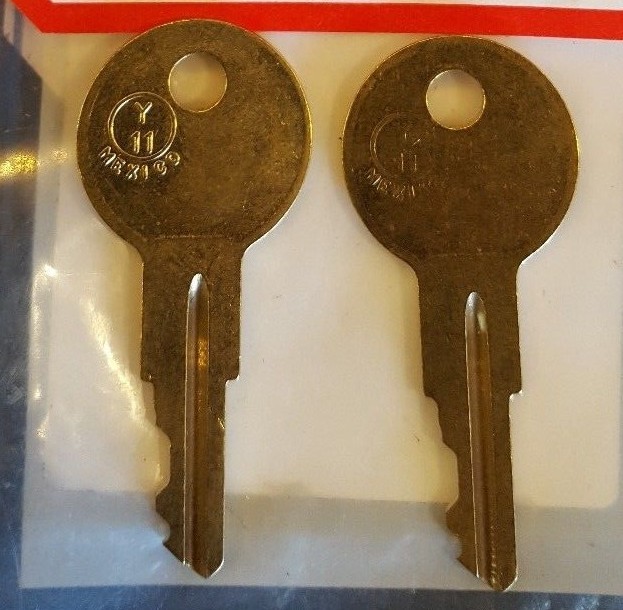 2 Keys For KEY CODE ES101-ES200 ESP Hon/Cam Lock/Truck Tool box/Timberlie desk